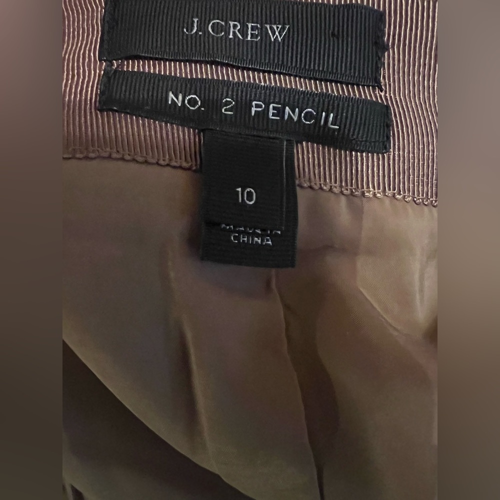 J. Crew Wool Pencil Skirt in Camel Size 10 - Picture 5 of 7